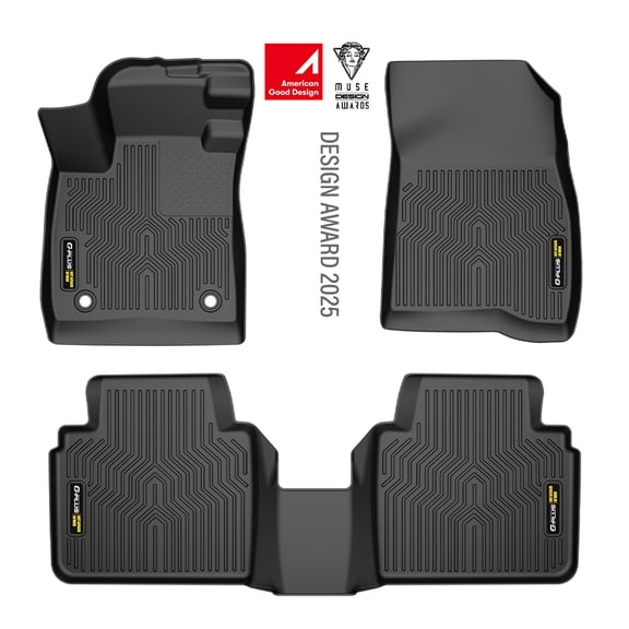 Floor Mats Fit for Honda Accord 2023-2024 All Weather Full Cover Protection 1st & 2nd Row Liner TPE Car Floor Cargo Liners Accessories Black