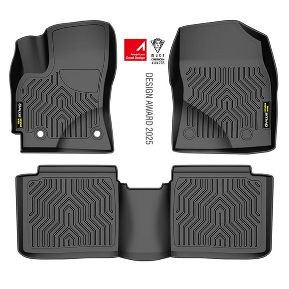 Floor Mats Fit for Toyota Corolla 2014-2019 W/Automatic Transmission 1st & 2nd Row Full Set All Weather Protection TPE Floor Liners Black