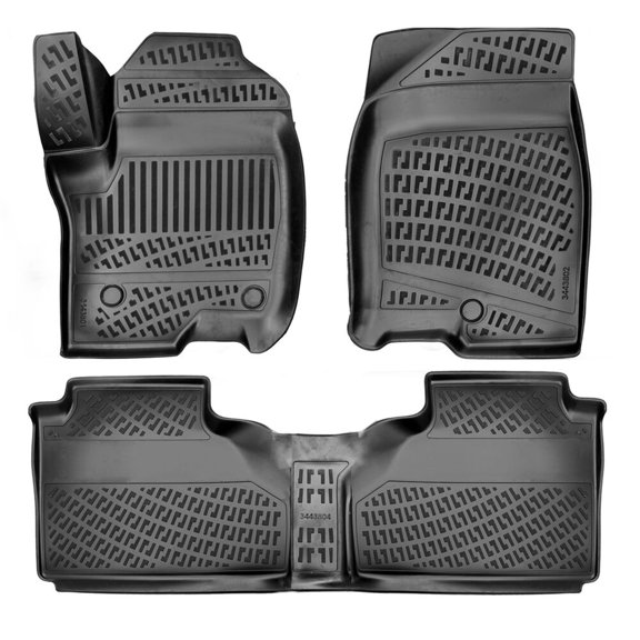 Gmc Yukon Xl Denali 3D Floor Mat - Black, 5-Seat | 2021 and Up