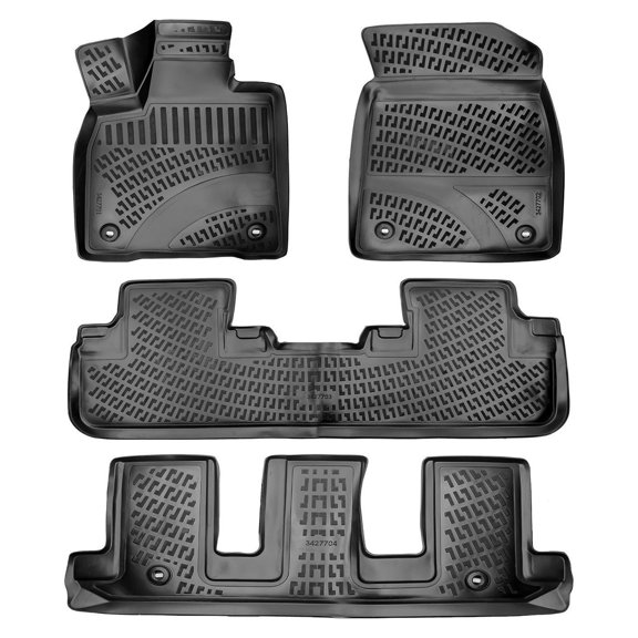 Lexus Rx 3D Floor Mat - Black, 7 Seats | 2016-2022