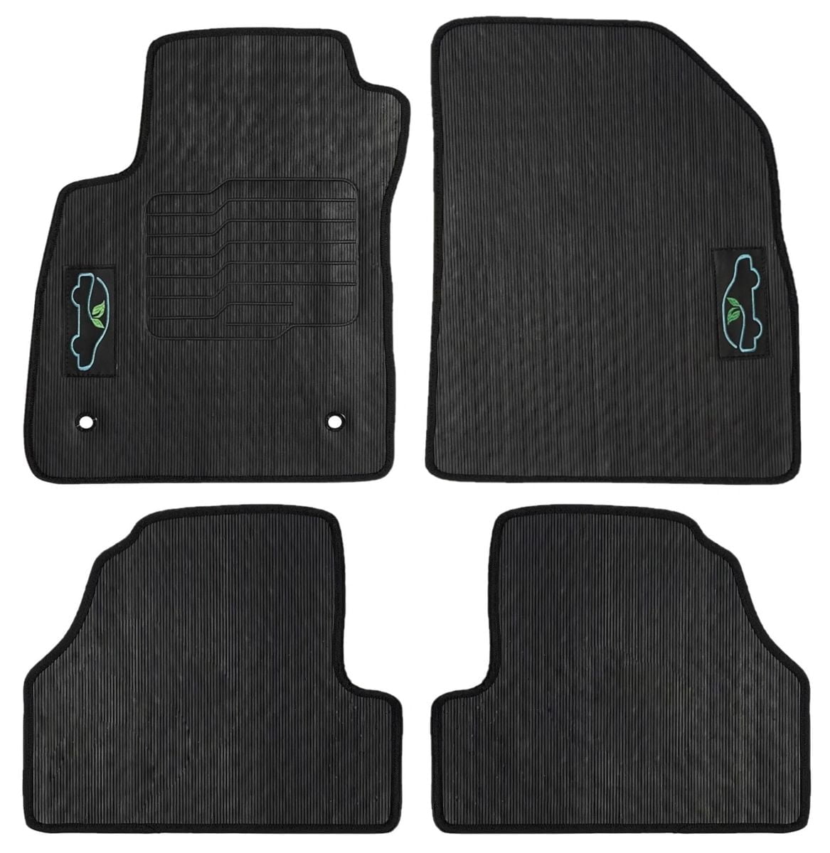 Floor Mats For 2013 to 2023 Chevrolet Trax and Buick Encore (Not for GX Models) All-Weather, Front and Rear, Black - ecoMats