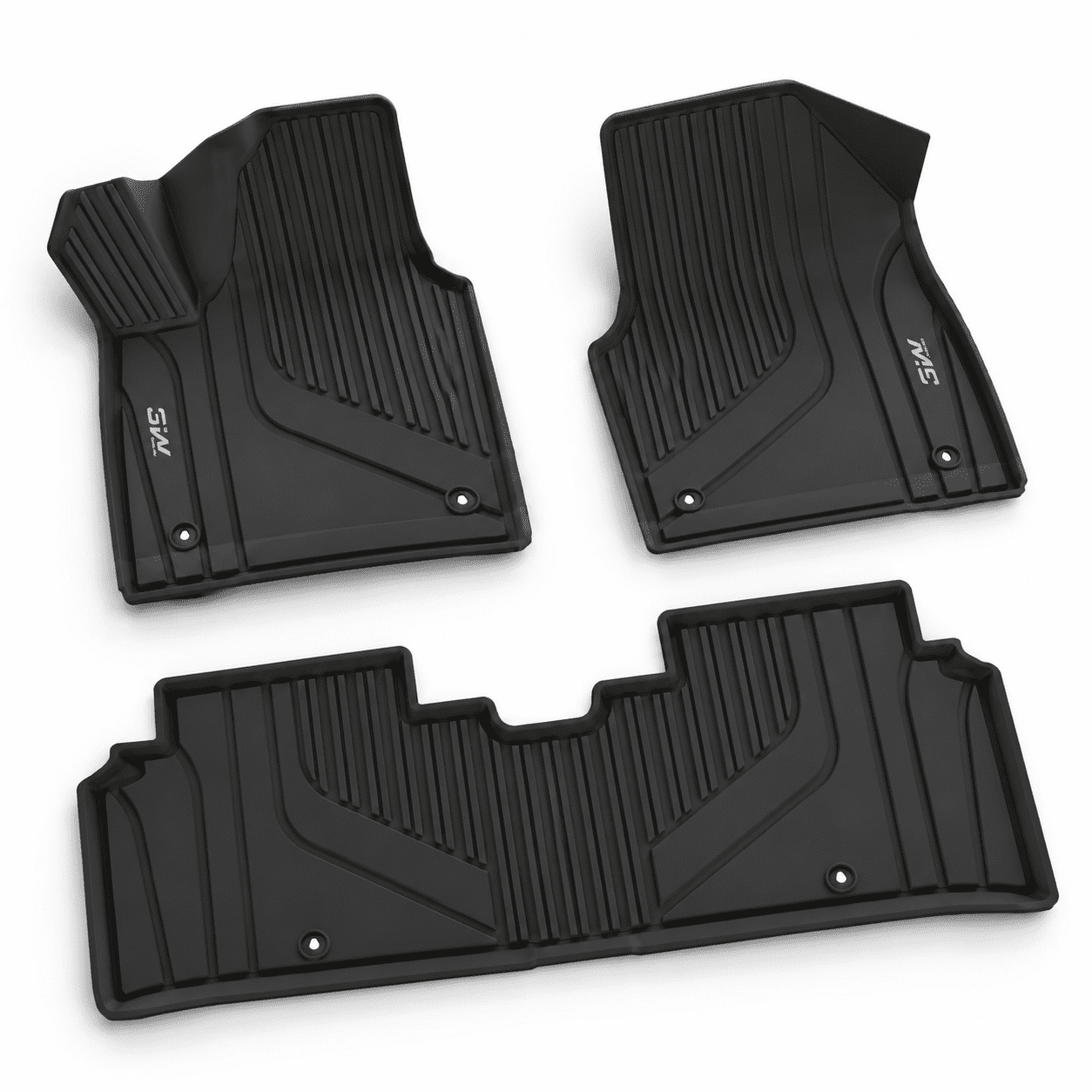 Floor Mats For Kia Ev6 2022-2024 Tpe All Weather Custom Fit Black ...