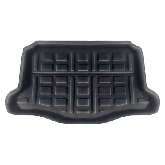 Floor Mats For Honda Fit 2014 2015 2016 2017 2018 2019 2020, Custom Full Coverage Cargo Mat Trunk Liner, All-Weather Protection Waterproof Trunk Mat-B-black