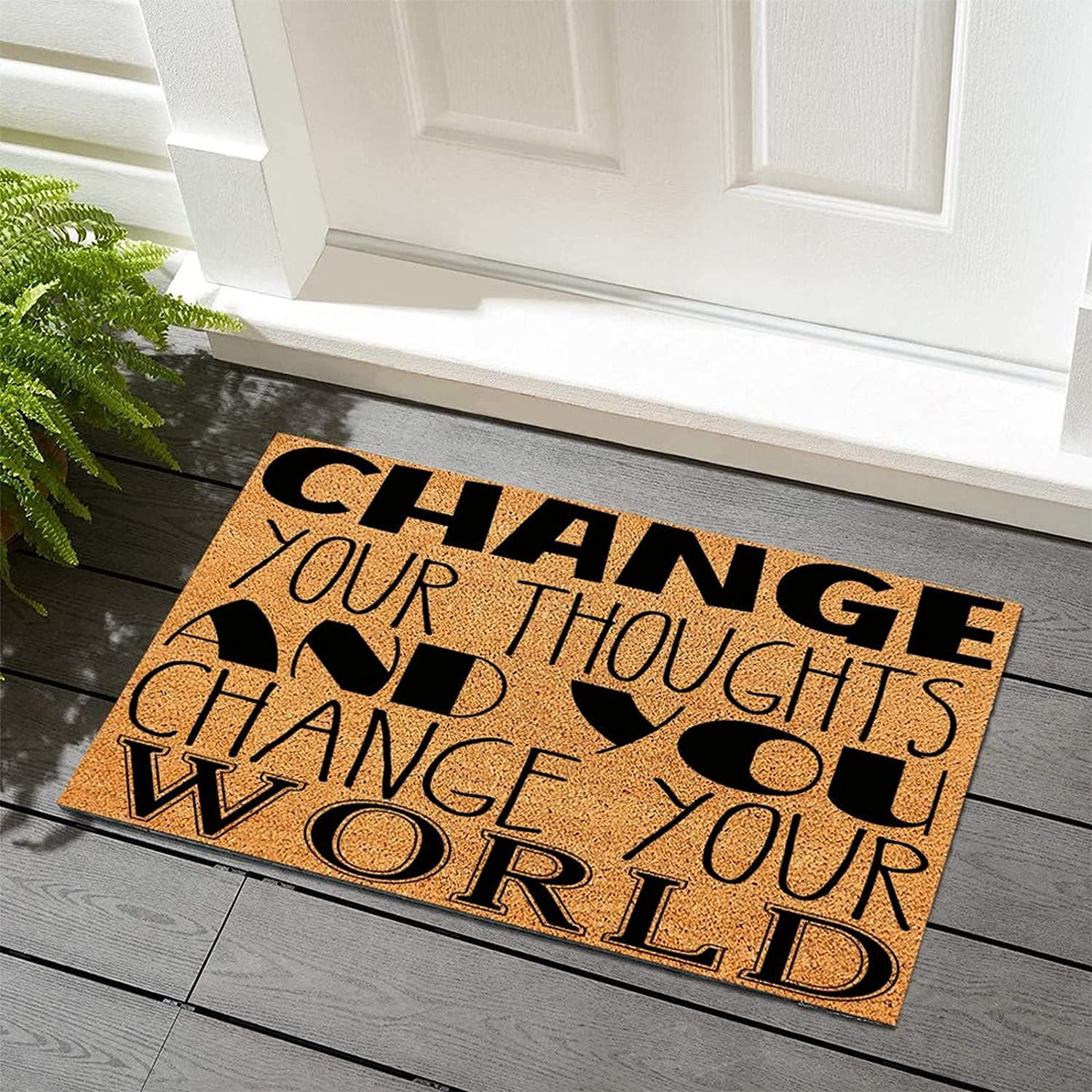Floor Mats for House 18x30 Inchange Your Thoughts And You Change Your