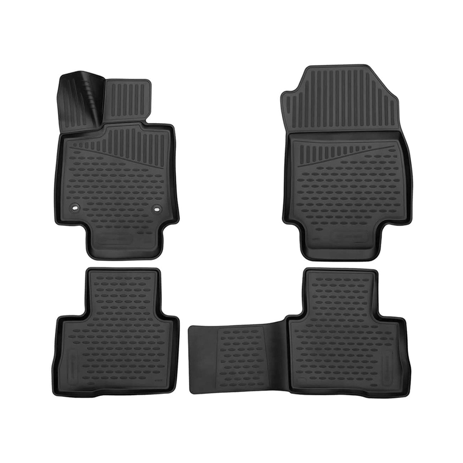 Floor Mats Liner For Toyota RAV4 Hybrid 20192024 All Weather Molded 3D
