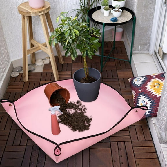 Floor Mats PVC Oxford Gardening Mats Copper Buckle Changing Mat Succulent Potting Planting Mixing Dirt Mat Gardening Tools Supplies Door mat