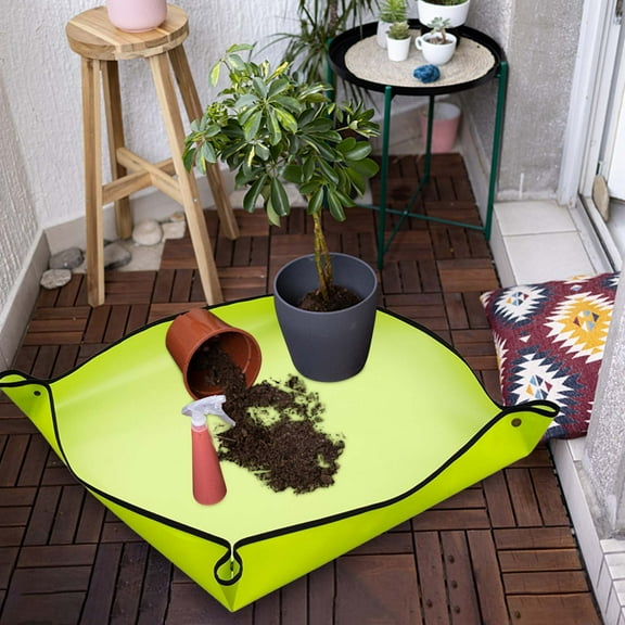 Floor Mats PVC Oxford Gardening Mats Copper Buckle Changing Mat Succulent Potting Planting Mixing Dirt Mat Gardening Tools Supplies Door mat
