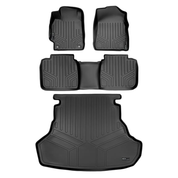 SMARTLINER 3 Rows Custom Fit Floor Liners Compatible with 2015 - 2017 Toyota Camry (Gasoline | Fits FWD)