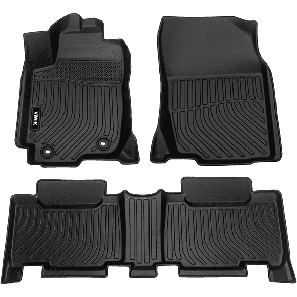 Floor Mats for Toyota Rav4 2013-2018 (Not for Hybrid), Car Mats All Weather Custom Floor Liners Full Set Include 1st and 2nd Row Front & Rear, Automotive Floor Mats TPE, Black