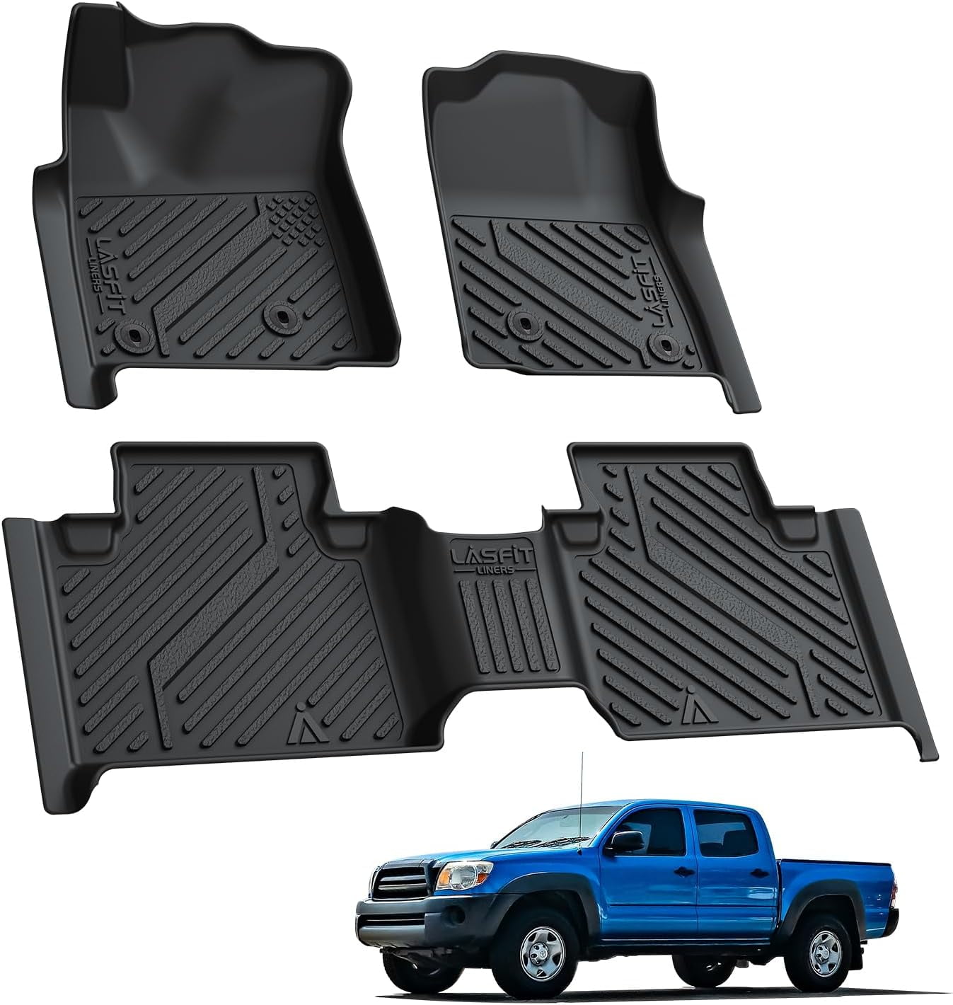 Floor Mats for Toyota Tacoma 2024 2025 2026 Double Cab Auto Trans (Not ...