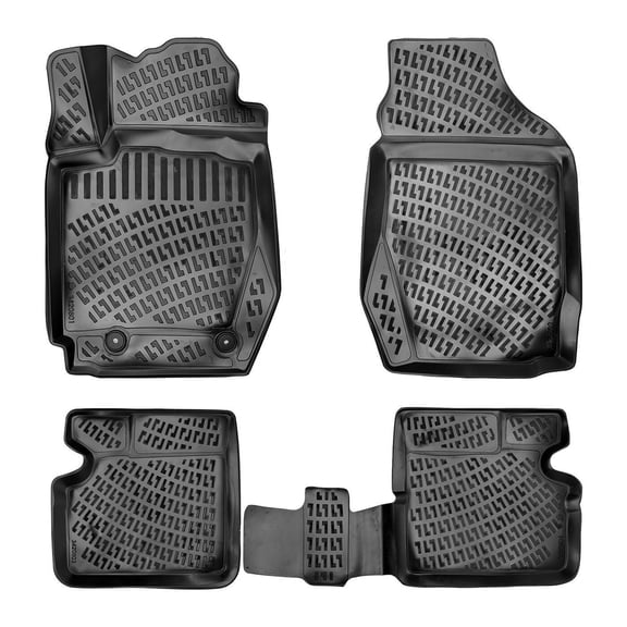 Floor Mats fits Toyota Corolla 2002-2007 I Costum Fit Waterproof Heavy Duty TPE