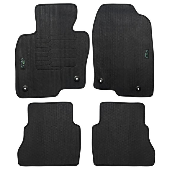 Floor Mats for 2017 to 2025 Mazda CX-5 with Safety Locks All Weather - Front and Rear - Black - Perfect Fit - ecoMats