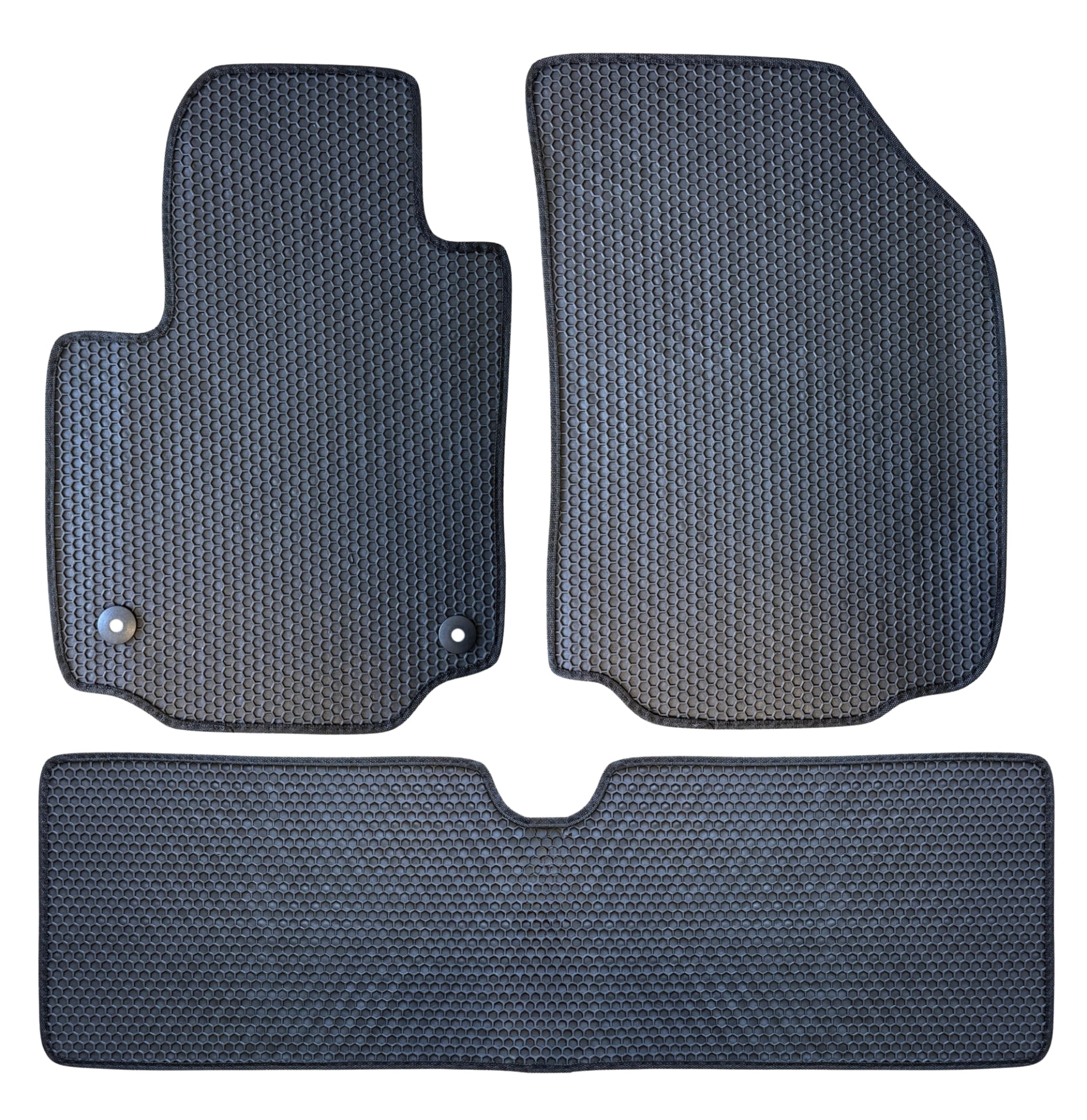 Floor Mats All Weather for 2018 to 2024 Chevrolet Equinox / GMC Terrain, Front and Rear