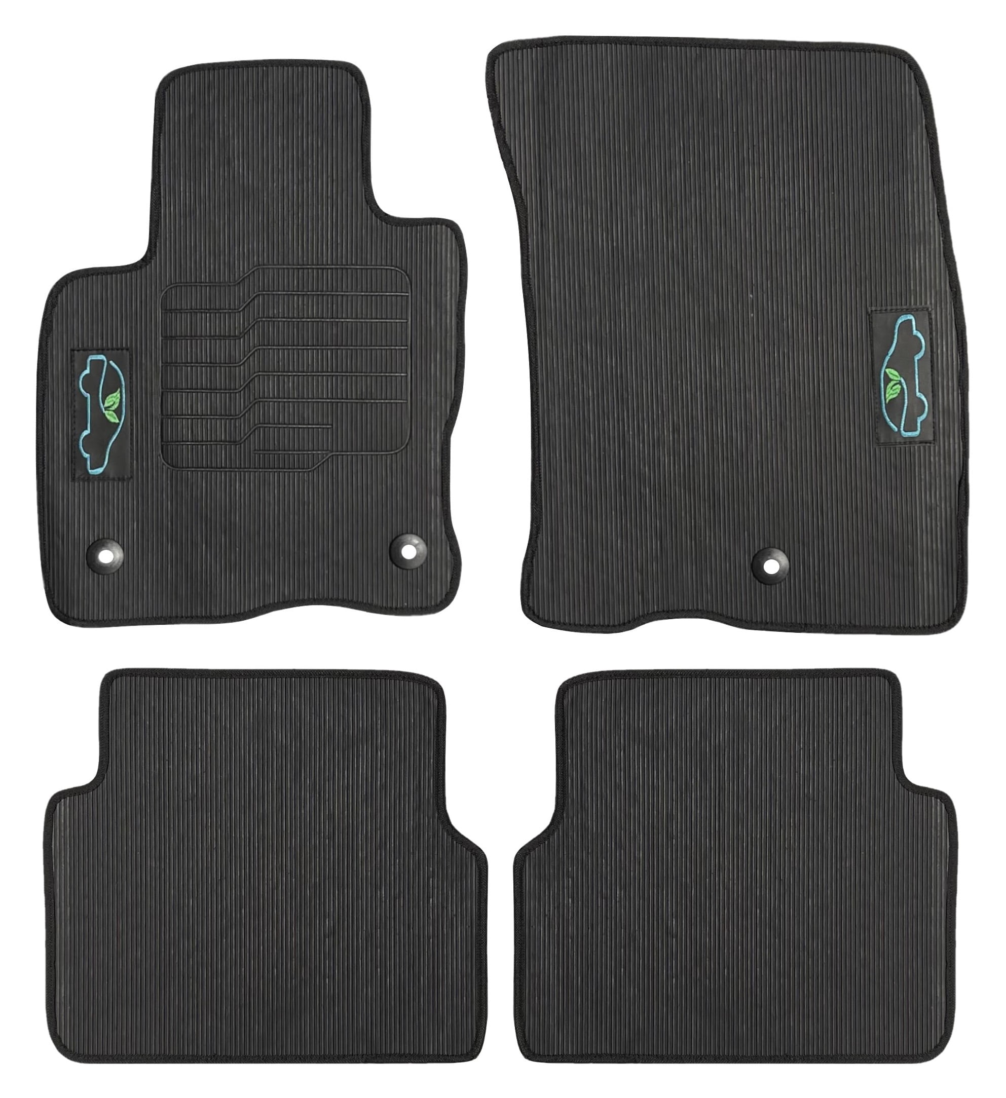 Floor Mats for 2021 2022 2023 Ford Bronco Sport with Safety Locks Front and Rear All Weather