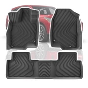 Floor Mats for Acura RDX 2019-until now Car Mats for Acura RDX 1st & 2nd Row TPE All-Weather 3 Pcs