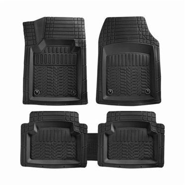 JVL Black 4-Piece Car Mat Set For Peugeot 206 (RHD) - 550gsm Carpet With Heel Pad