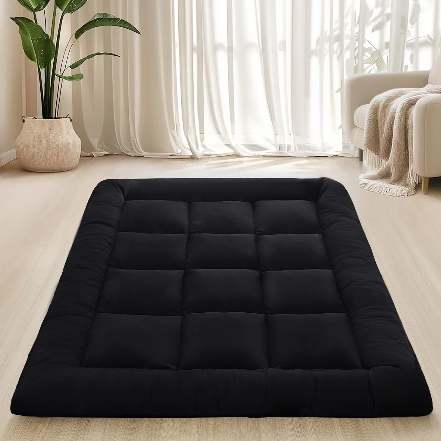 Floor Mattress Foldable & Portable Roll Up Futon Mattress Tatami Mat 3"