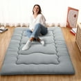 thumbnail image 1 of Floor Mattress Futon Mattress, Thicken Foldable Tatami Mat Roll Up Sleeping Mattress, 1 of 8