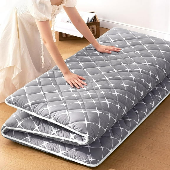 Floor Mattress, High Density Comfortable , Thicken Tatami Mat Sleeping Pad,Foldable & Portable Sleeping Mats for Guest Room, Dormitory,Full (80" X 54")