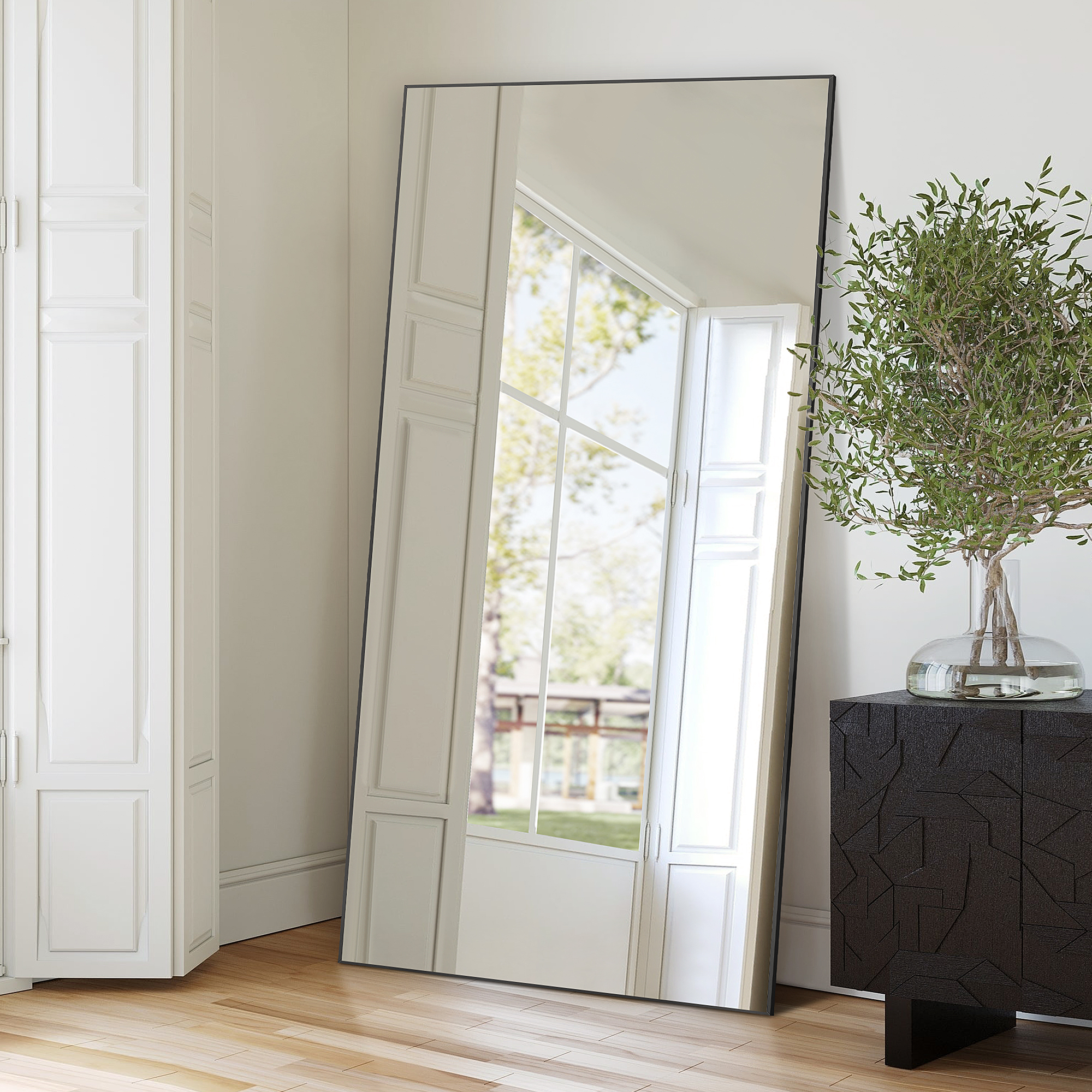 Floor Mirror Standing or Leaning, Full Length Mirror 71x30 Inch, Wall