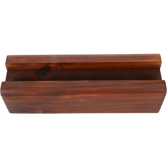 UPGRATOR Rustic Floor Mirror Base Stand Wooden Brown 1Set 9.8X3.1X2.8in