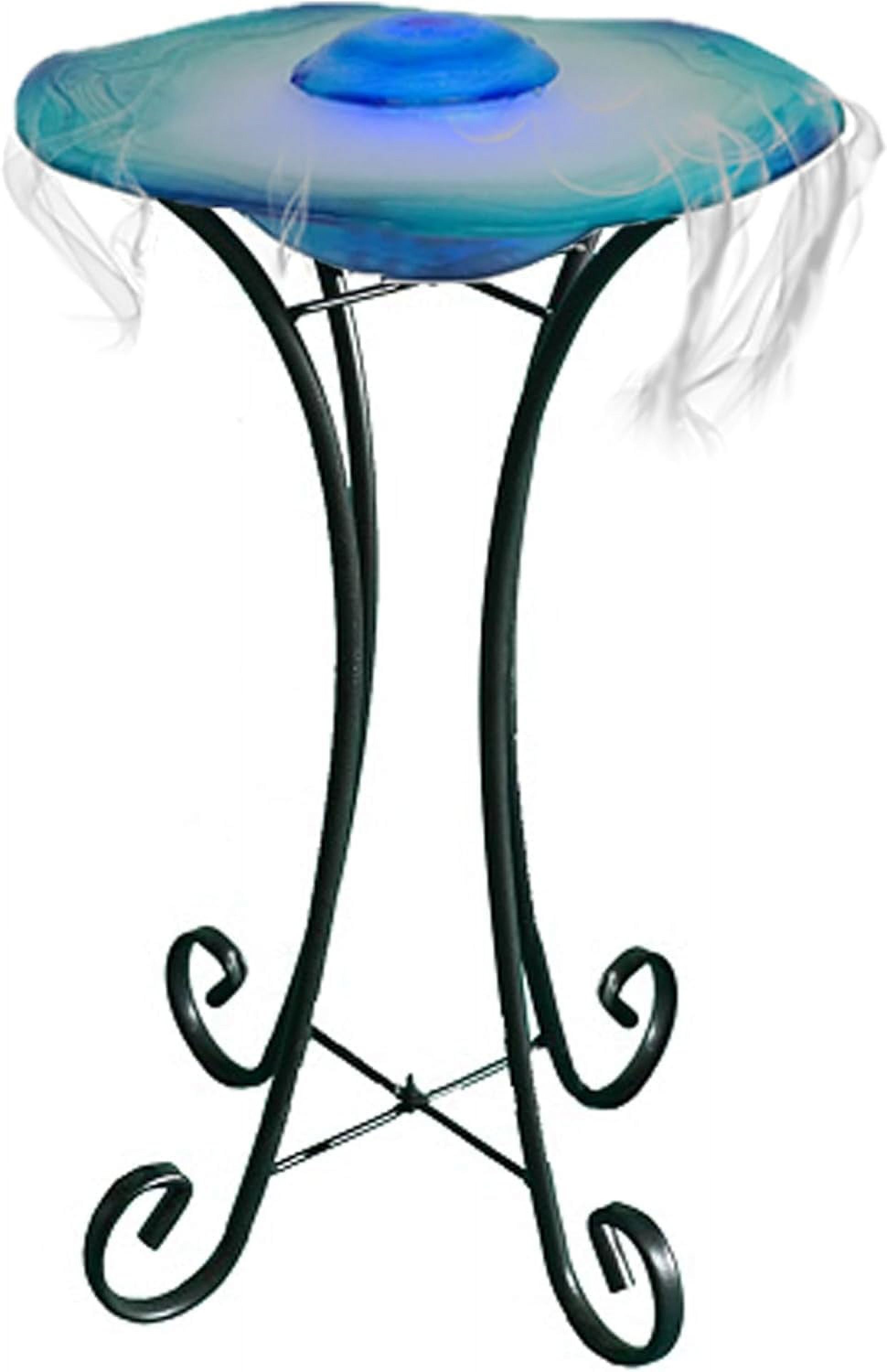 Floor Mist Fountain With 12 Color Changing LED Lights And Inline