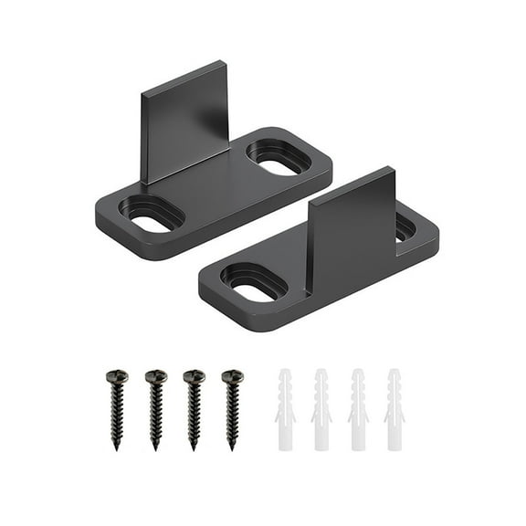 Floor Mount Plastic Barn Door Stopper Anti Swing Sliding Bypass Closet Door Bottom Limit Block Hardware Accessory