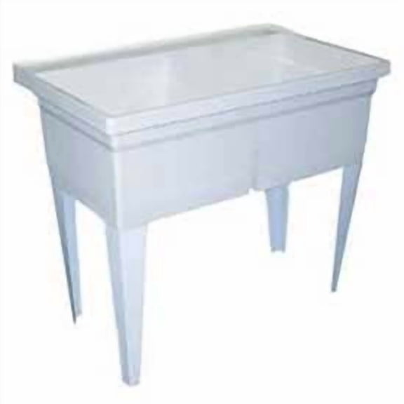 Fiat FLTDII100 Laundry Tub 40"L x 24"W x 33-1/4"H Floor Mounted, White