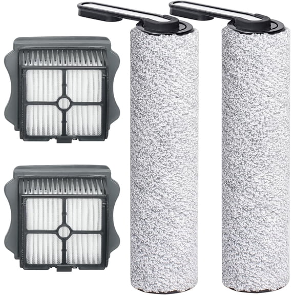 Floor One S5 Replacement Brush Roller and HEPA Filter for Tineco Floor ONE S5 & S5 PRO 2 Cordless Wet Dry Vacuum Cleaner, Replacement Roll Parts for Tineco cleaning solution refill