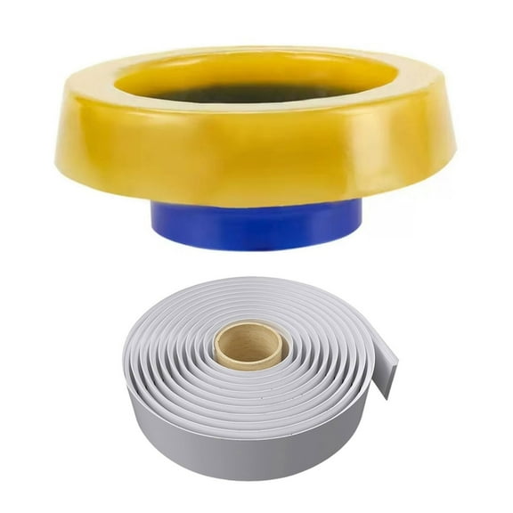 Floor Outlet Drain Pipe Flange Rings with Backflow Prevention Valves Toilet Bowl Gasket Flange Rings Easy to Install