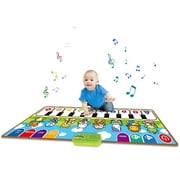Xueyu Piano Mat for Toddlers, Musical Keyboard Floor Playmat for Electronic Music Touch Play Blanket Funny Educational Toys for 1 2 3 4 5 Year Old Boy Girl Gifts