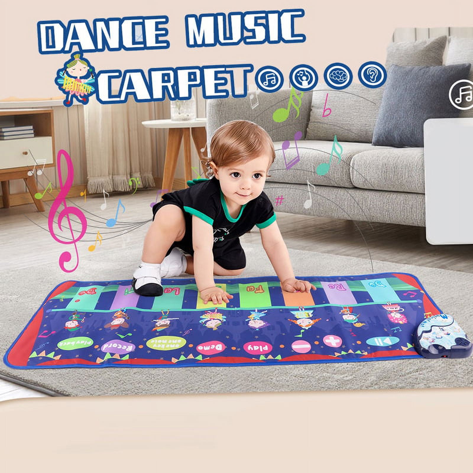 Floor Piano Mats, Baby Musical Keyboard Touch Play Mat Toys For