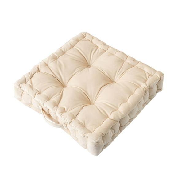 Floor Pillow 15X15 Inch, Square Meditation Cushion Floor Seating for Adults,Oversized Tufted Seat Cushion Reading Nook for Kids, Yoga Meditation Pillow for Sitting On Floor