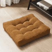 Floor Pillow 22x22 Inch, Large Square Meditation Pillows Seating for Adults, Tufted Corduroy Floor Cushion for Living Ro