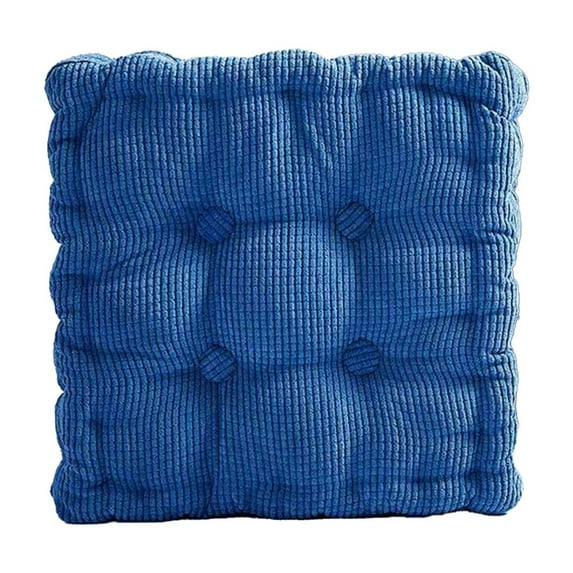Floor Pillow & Cushion, Thick Square Seat Pad, Soft Tufted Seating Pouf for Indoor/Outdoor Yoga Bench Rocking Chair Blue