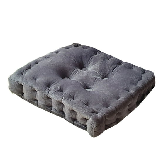 Floor Pillow & Cushion, Thick Square Seat Pad, Soft Tufted Seating Pouf for Indoor/Outdoor Yoga Bench Rocking Chair Room Tatami Sofa,16"x16"