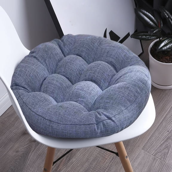Floor Pillow, Round Cushions Sitting for Adults, Pillows Seat for Meditation, Memory Foam Linen Chair Cushions, Solid Color Seat Pad Thickened Filled Chair Pad, for Long Sitting Home Use Cushion