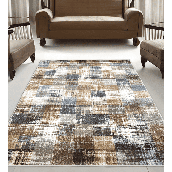 Floorplay Pearl Soft Touch Solid Print Imported Blue Runner Rug, 2' x 5'