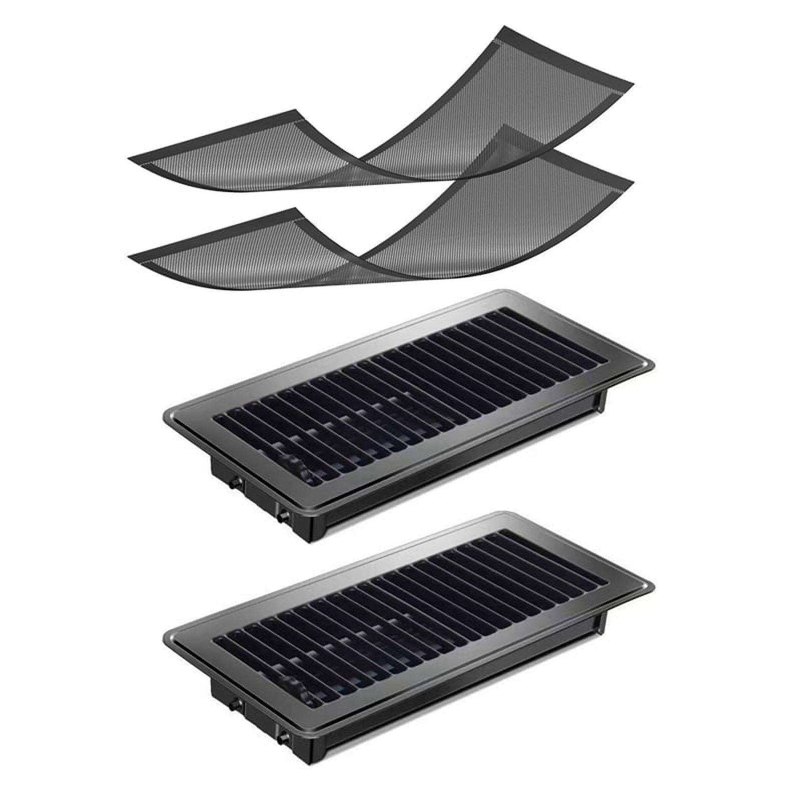 Floor Register 4x10Inch,Floor Vent Covers Adjustable Air Vent Covers for Home Floor with 2PCS Magnetic Vent Mesh