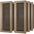 thumbnail image 1 of Floor Register 4x14, 6 Pack Floor Vent Covers for Home Floor Heavy Duty Steel Walkable Floor Vents Air Vent Covers for Sidewall and Floor, 1 of 7