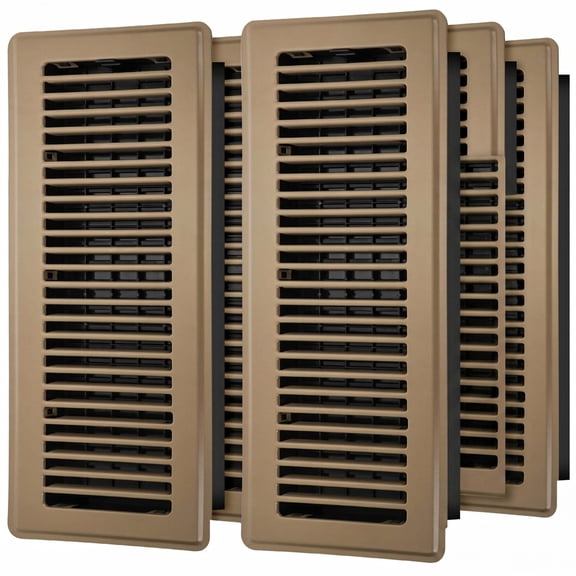Floor Register 4x14 6 Pack Vent Covers For Home Heavy Duty Steel Walkable Vents Air Sidewall And