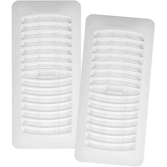 Imperial Manufacturing Group Floor Register Plastic - Adjustable - 4 x 10, White