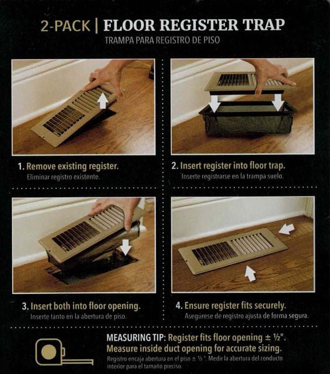 Floor Register Trap 4 x 10