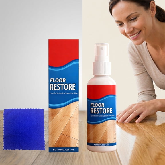 Floor Restorer & Polish, Hardwood Floor Cleaner, Rejuvenate Wood Floor Restorer, Revitalize, Protect, Shine Wood, Laminate, Vinyl, Bamboo, Slate, Terracotta & More