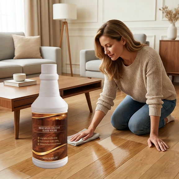 Floor Restorer Polish Scratch Repair High Gloss Floor Reviver Protective Coating Wear Resistant Shine Enhancer Wood Tile Laminate Care For Home Office Hotel Living Room Floor Maintenance Users
