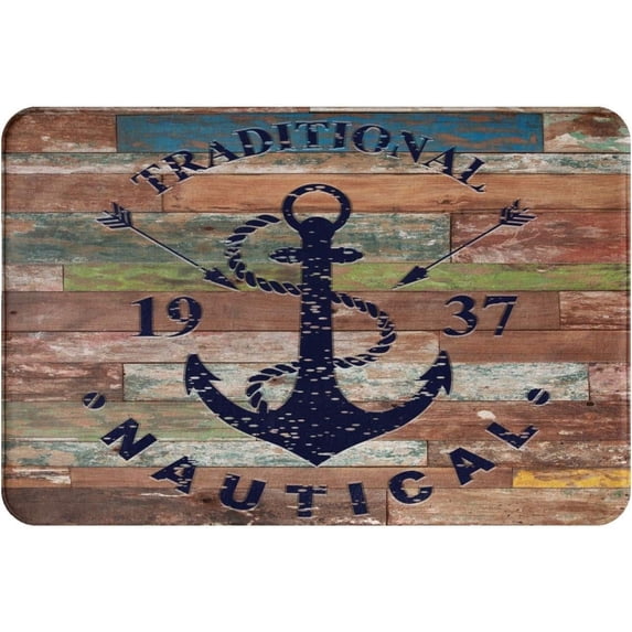 Floor Rug Black and Gold Welcome Non-Slip Mats Funny Doormat Decor for Bathroom Kitchen Front Porch Rugs Home Decor Entrance 18"×30"