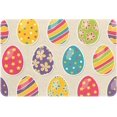 thumbnail image 1 of Floor Rug Cute Doormat Entrance Happy Easter Eggs Pattern Indoor Door Mat Durable Front Door Mats Entryway Rug Non-Slip Absorbent Area Rugs Resist Dirt Rugs for Room Decor 16"×24", 1 of 4