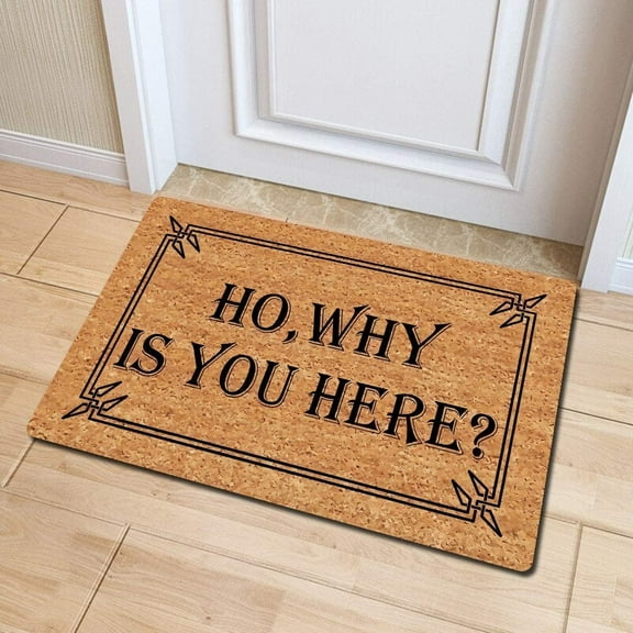 Floor Rug Doormat Monogram Area Rug Ho Why is You Here Funny Ho Doormat Floor Mats for Home Bedroom Kitchen Front Porch 30"x18"