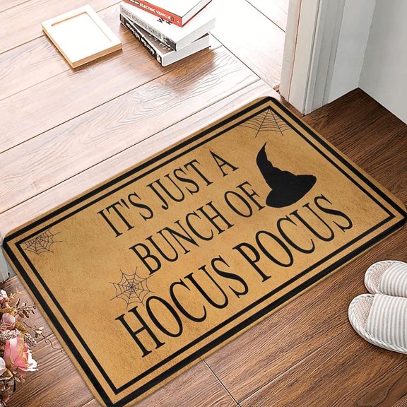 Rustic Brown Christmas Tree Doormat, 1624 Inches, Non-Slip, Easy to Clean, Ideal Gift for Home Entrance, Front Door, Back Door, Patio, Garage.