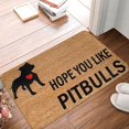 thumbnail image 1 of Floor Rug Doormat Welcome Mat Door Mats Outdoor Hope You Like Pitbulls Doormat Indoor for Entryway,Welcome Mats for Front Door, Funny Classroom Decorations Mats Kitchen Mats 31"x20", 1 of 6